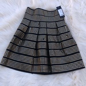 NEW!! GOLD STUDDED MINI SKATER SKIRT!